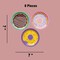 8 Ct. Donut Party Paper Dessert Plates 7" Colorful Assorted Designs